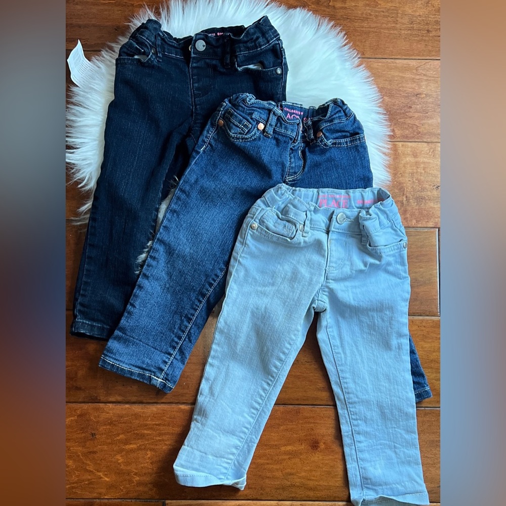 The Children’s Place Toddler Girls Basic Skinny Jeans 3-Pack -Size 2T